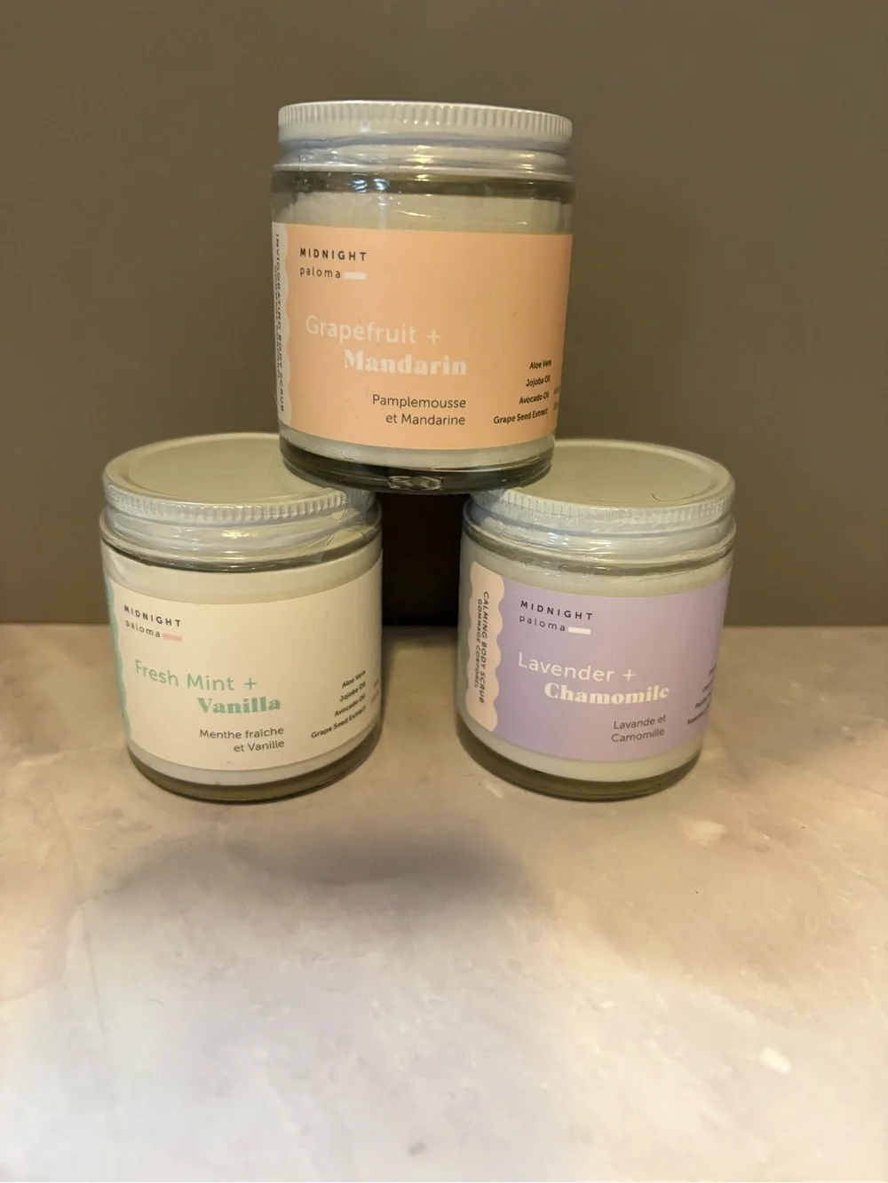 Midnight Paloma skin care trio